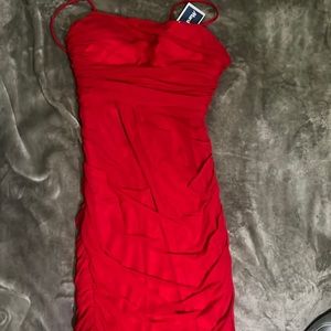 Long scrunched up dress